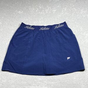 Fabletics Woven Pocket Skirt Womens Small Blue With Built-In Short Golf Tennis